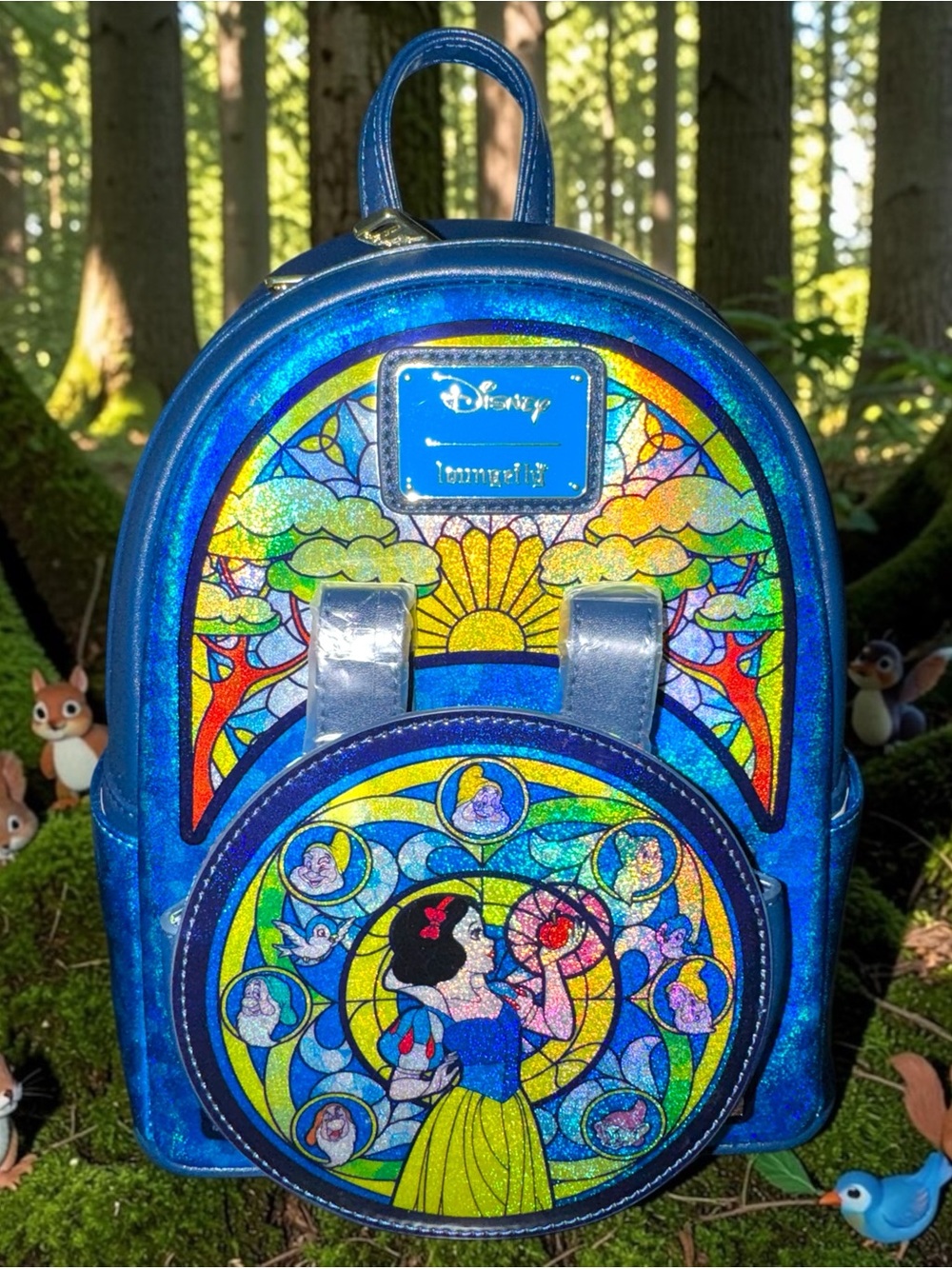 Loungefly Stained Glass Snow White Mini Backpack
